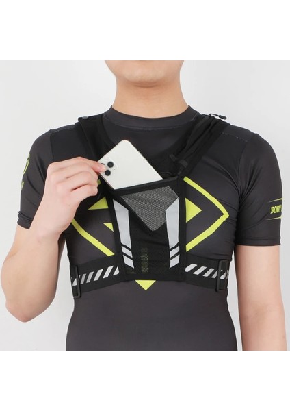 Siyah-Kırmızı Yansıtıcı Spor Saklama Göğüs Rig Çanta Erkekler Hip-Hop Caddesi Taktik Yelek Sırt Çantası Çok Fonksiyonlu Çalıştırma Göğüs Çantası Bel Paketleri (Yurt Dışından) modelleri