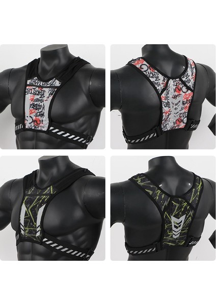 Siyah-Kırmızı Yansıtıcı Spor Saklama Göğüs Rig Çanta Erkekler Hip-Hop Caddesi Taktik Yelek Sırt Çantası Çok Fonksiyonlu Çalıştırma Göğüs Çantası Bel Paketleri (Yurt Dışından) indirimleri