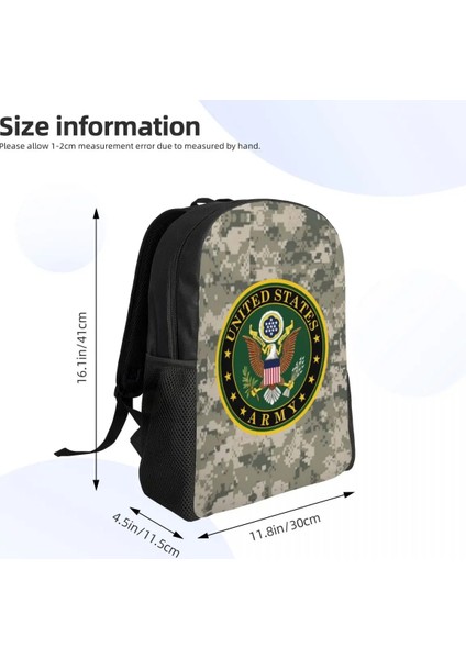 Stil 8 16 Inç Amerika Birleşik Devletleri Ordusu Kamuflaj Sırt Çantası Unisex Okul Üniversite Öğrencileri Sırt Çantası 15 Inç Dizüstü Bilgisayar Askeri Taktik Kamuflaj Çantalara Uyar (Yurt Dışından) indirimleri
