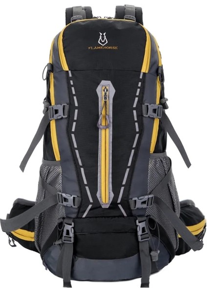 Turuncu 56-75L Büyük Kapasiteli Su Geçirmez Kamp Sırt Çantası Erkekler Kayak Yürüyüş Sırt Çantası Açık Bisiklet Taktik Sırt Çantası Ayrılabilir Trekking Çantaları (Yurt Dışından) indirimleri