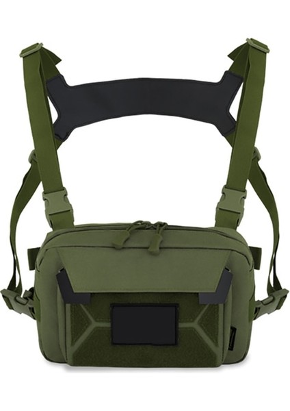 Ordu Yeşil-Çin Su Geçirmez 600D Taktik Göğüs Çantası Erkek Molle Naylon Tırmanma Kamp Çantaları Açık Askeri Spor Seyahat Yelek Sırt Çantaları Adam Çantası (Yurt Dışından)