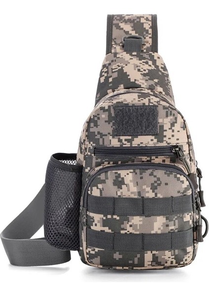 A-Tacs Camo Erkek Sırt Çantası Açık Taktik Göğüs Çantası Erkek Omuz Askılı Çanta Göğüs Paketi Tırmanma Balıkçılık Trekking Seyahat Yürüyüş Çantası (Yurt Dışından) fırsatları