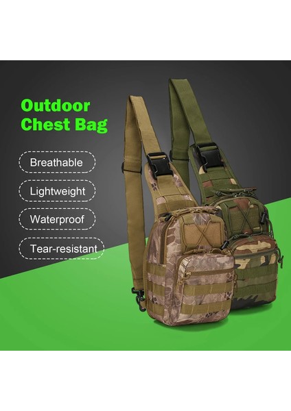 Çamur Rengi B2 600D Oxford Omuz Çantası Su Geçirmez Edc Molle Fanny Paketi Askeri Taktik Sırt Çantası Çok Cep Fermuarlı Göğüs Çantası Açık Havada (Yurt Dışından)