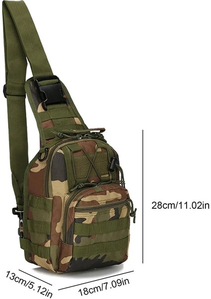 Çamur Rengi B2 600D Oxford Omuz Çantası Su Geçirmez Edc Molle Fanny Paketi Askeri Taktik Sırt Çantası Çok Cep Fermuarlı Göğüs Çantası Açık Havada (Yurt Dışından)