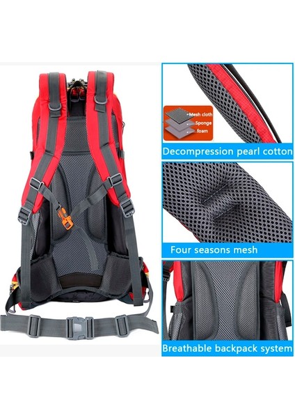 Siyah 56-75L Büyük Kapasiteli Su Geçirmez Kamp Sırt Çantası Erkekler Kayak Yürüyüş Sırt Çantası Açık Bisiklet Taktik Sırt Çantası Ayrılabilir Trekking Çantaları (Yurt Dışından) fiyatları