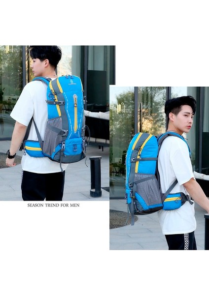 Siyah 56-75L Büyük Kapasiteli Su Geçirmez Kamp Sırt Çantası Erkekler Kayak Yürüyüş Sırt Çantası Açık Bisiklet Taktik Sırt Çantası Ayrılabilir Trekking Çantaları (Yurt Dışından) fırsatları