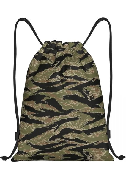 CLSND-A-3068 Kaplan Şerit Camo Ipli Sırt Çantası Kadın Erkek Spor Salonu Sackpack Taşınabilir Askeri Taktik Kamuflaj Eğitim Çantası Çuval (Yurt Dışından) fiyatları