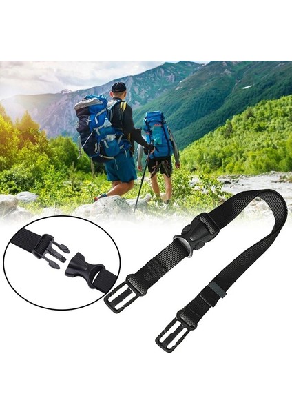 Siyah 50 cm Uzun Sırt Çantası Göğüs Çanta Askısı Ayarlanabilir Omuz Askısı Çanta Taktik Sırt Çantası Aksesuarları Kamp Taktik Çanta Askıları (Yurt Dışından) fiyatları