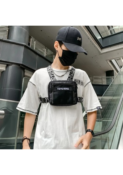 Gri 18CMX15CMX4CM Yüksek Kaliteli Oxford Harfler Göğüs Çantaları 2022 Yeni Moda Hip Hop Göğüs Rig Çanta Trend Sokak Stili Taktik Yelek Seyahat Sırt Çantaları (Yurt Dışından) indirimleri