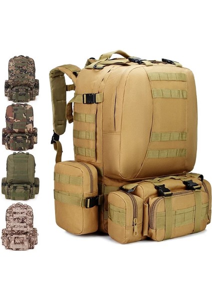 Marpat Çöl Moda Açık Askeri Taktik Kamp Sırt Çantası Büyük Kapasiteli Taşınabilir Balıkçılık Avcılık Çanta Çok Fonksiyonlu Su Geçirmez Çanta (Yurt Dışından)