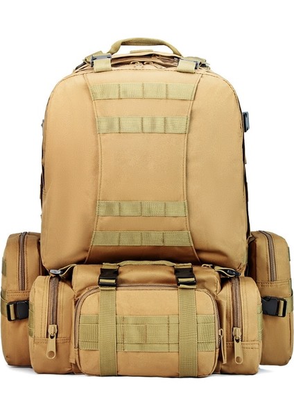 Marpat Çöl Moda Açık Askeri Taktik Kamp Sırt Çantası Büyük Kapasiteli Taşınabilir Balıkçılık Avcılık Çanta Çok Fonksiyonlu Su Geçirmez Çanta (Yurt Dışından)