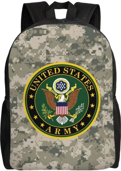 Stil 10 16 Inç Amerika Birleşik Devletleri Ordusu Kamuflaj Sırt Çantası Unisex Okul Üniversite Öğrencileri Sırt Çantası 15 Inç Dizüstü Bilgisayar Askeri Taktik Kamuflaj Çantalara Uyar (Yurt Dışından)