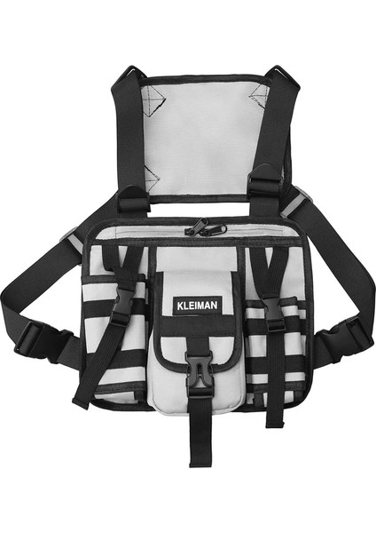 Siyah 2023 Hip Hop Sokak Erkekler Göğüs Rig Çanta Çok Fonksiyonlu Taktik Yelek Göğüs Paketleri Rahat Seyahat Depolama Bel Çantası Sırt Çantası Erkek (Yurt Dışından) indirimleri