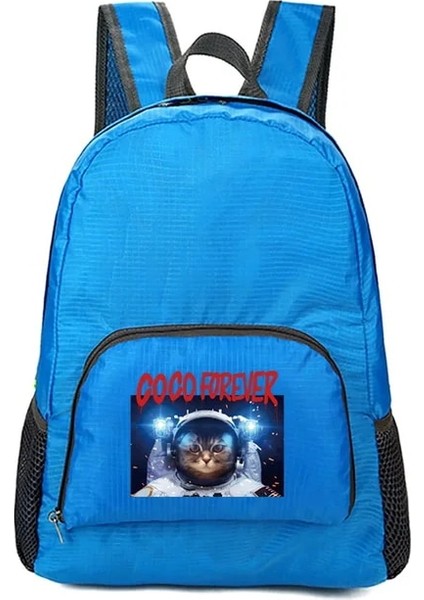 10ASTRONAUT001 Katlanabilir Açık Kamp Ultralight Yürüyüş Sırt Çantası Bisiklet Astronot Baskı Seyahat Spor Taşınabilir Ekipman Eğlence Taktik Çanta (Yurt Dışından)