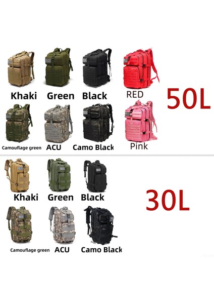 04-30L-KAHVERENGI Lawaia Trekking Sırt Çantası 30L/50L Açık Spor Kamp Avcılık Sırt Çantası Taktik Sırt Çantası Askeri Sırt Çantası Askeri Sırt Çantası (Yurt Dışından) fiyatları