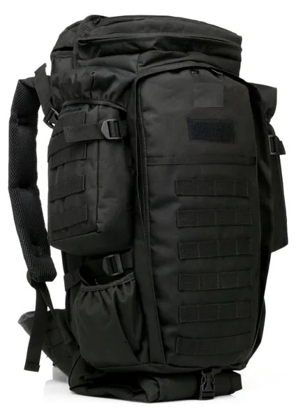 Siyah W30 x D19 x H120CM Taktik Saldırı Sırt Çantası 63L Büyük Kapasiteli Adam Taktik Sırt Çantaları Askeri Çantalar Açık Spor Yürüyüş Kamp Çantası Sırt Çantası (Yurt Dışından)