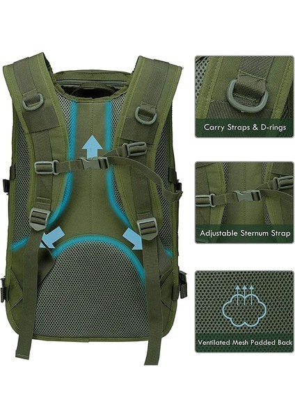 Siyah Camo 40L Askeri Taktik Sırt Çantası Ordu Saldırı Çantası Molle Sistemi Çanta Sırt Çantaları Açık Spor Sırt Çantası Kamp Yürüyüş Sırt Çantaları (Yurt Dışından) modelleri
