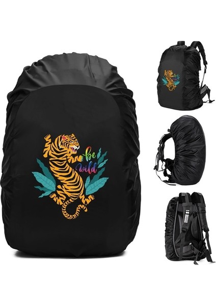 2WILD010 60L Yeni Sırt Çantası Yağmur Kapağı 20L-70L Su Geçirmez Çanta Kılıfı Taktik Açık Kamp Yürüyüş Tırmanma Toz Sırt Çantası Raincover Vahşi Baskı (Yurt Dışından)