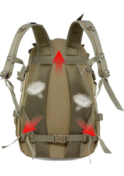 Acu 40 Litre Askeri Taktik Sırt Çantası Erkekler Açık Spor Seyahat Sırt Çantası Ordu Molle Avcılık Yürüyüş Sırt Çantası Reflektör Silindir Çanta (Yurt Dışından)