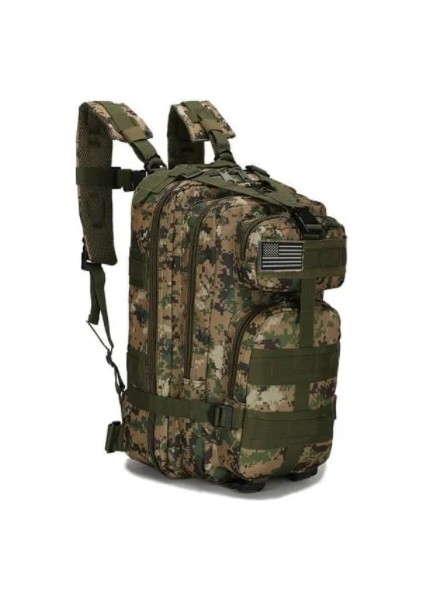 Camouflagegreen (30L) 50L/30L Camo Askeri Sırt Çantaları Erkekler Taktik Çanta Molle Ordu Bug Out Çanta Su Geçirmez Açık 3 P Saldırı Paketi Trekking Avcılık (Yurt Dışından)