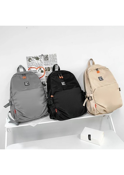 Bej 30X45X13 cm Trend Marka Yüksek Kaliteli Tasarımcı Çanta Serin Kadın Bej Sırt Çantası Büyük Kapasiteli Seyahat Sırt Çantaları Erkek Taktik Kentsel Adam Sırt Çantası (Yurt Dışından) indirimleri