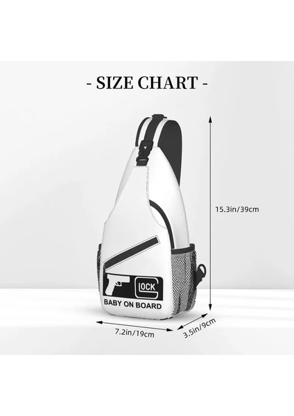 Stil 8 39X19X9CM Kişiselleştirilmiş Avcılık Taktik Çekim Glock Tek Kollu Çanta Erkekler Serin Omuz Göğüs Crossbody Sırt Çantası Bisiklet Kamp Sırt Çantası (Yurt Dışından)