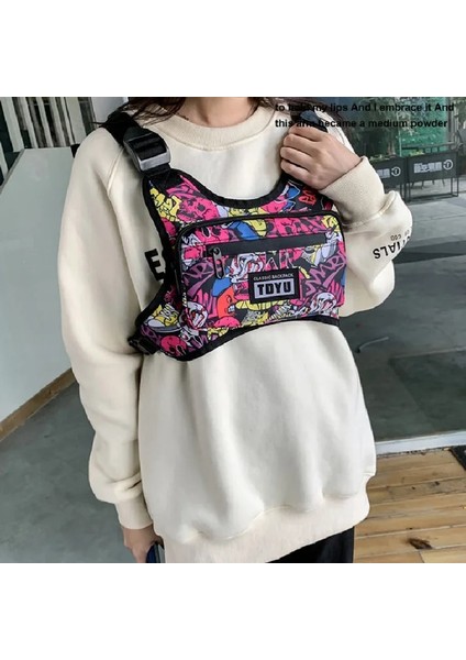 Siyah 25CMX17CMX3CM Moda Erkek Oxford Göğüs Paketleri 2024 Yeni Yüksek Kaliteli Naylon Unisex Göğüs Rig Çanta Hip Hop Çok Cep Taktik Yelek Sırt Çantaları (Yurt Dışından) fiyatları