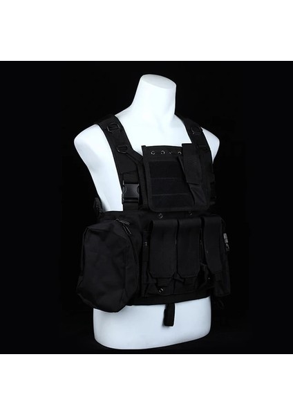 Siyah Yüksek Kaliteli Oxford Erkek Göğüs Paketleri Çok Fonksiyonlu Taktik Yelek Göğüs Rig Çanta Erkek Hip Hop Için Streetwear Unisex Sırt Çantaları (Yurt Dışından)