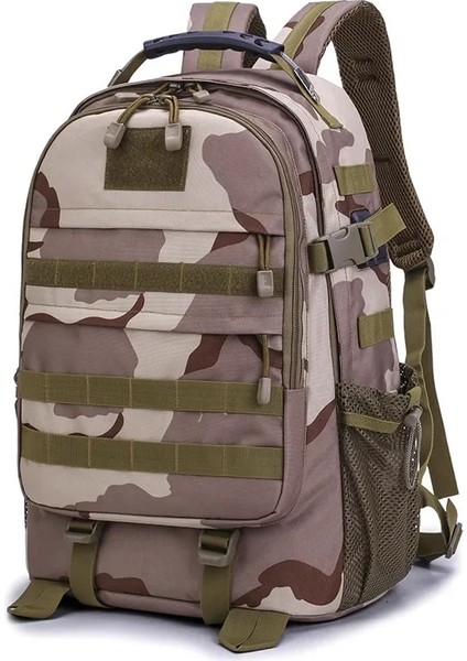 Ordu Yeşil 37CMX21CMX50CM Açık Taktik Çanta Katı Spor Dağcılık Seyahat Çantası Büyük Kapasiteli Çok Fonksiyonlu Su Geçirmez Taktik Camo Sırt Çantası (Yurt Dışından)