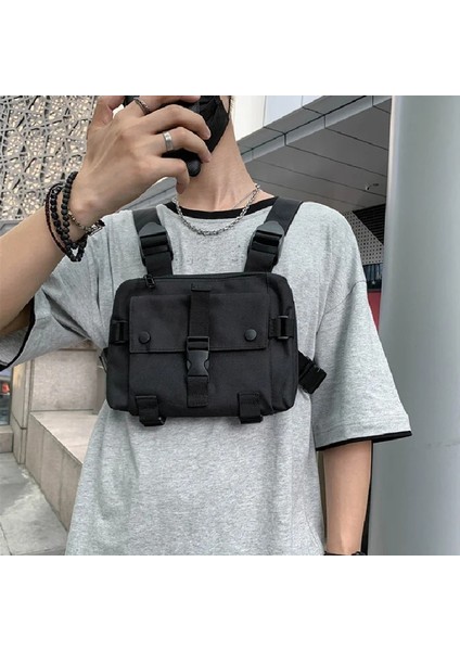 Gri 25CMX18CMX4CM Çok Fonksiyonlu Taktik Yelek Sırt Çantası 2022 Yeni Hip-Hop Spor Sokak Stili Unisex Göğüs Rig Çanta Marka Tasarım Erkekler Oxford Göğüs Paketleri (Yurt Dışından) fiyatları