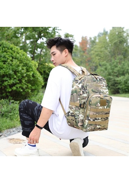 B 30 - 40L 40L Taktik Sırt Çantası Askeri Çanta Molle Ordu Sırt Çantası Açık Su Geçirmez Yürüyüş Trekking Avcılık Kamp Kamuflaj Sırt Çantası (Yurt Dışından)