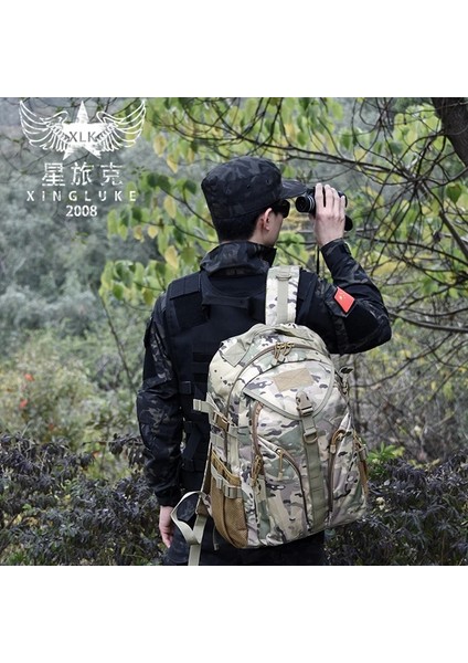 Siyah 32CMX18CMX51CM Erkek Seyahat Sırt Çantası Oxford Kumaş Açık Sırt Çantası Kamuflaj Taktik Sırt Çantası Büyük Kapasiteli Dağcılık Sırt Çantası (Yurt Dışından) fırsatları