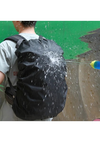 Siyah Xl 60/70/80L Sırt Çantası Yağmur Kapak Açık Su Geçirmez Yürüyüş Tırmanma Çanta Kapak Düz Renk Camo Taktik Toz Yağmurluk Sırt Çantası Için (Yurt Dışından) fiyatları