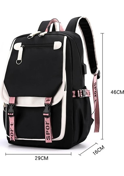 014 Disney Torunları Erkek Kız Sırt Çantaları Genç USB Şarj Dizüstü Sırt Çantası Kadın Erkek Sırt Çantası Seyahat Çantası Mochila (Yurt Dışından) modelleri