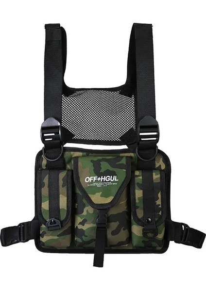 D Ins Yansıtıcı Şerit Hip-Hop Taktik Göğüs Çantası Çok Fonksiyonlu Fonksiyonel Moda Marka Iş Elbiseleri Yelek Sırt Çantası (Yurt Dışından)