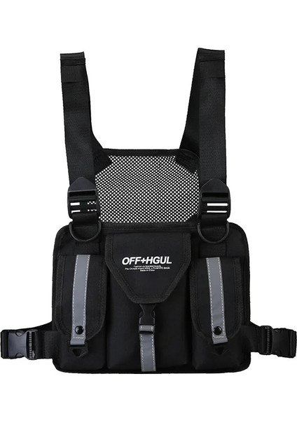 D Ins Yansıtıcı Şerit Hip-Hop Taktik Göğüs Çantası Çok Fonksiyonlu Fonksiyonel Moda Marka Iş Elbiseleri Yelek Sırt Çantası (Yurt Dışından) fiyatları