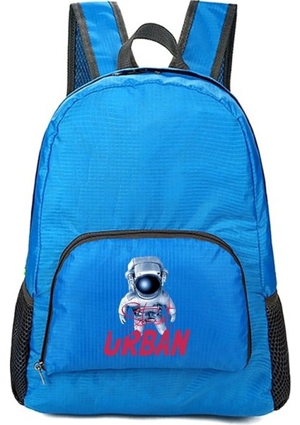 10ASTRONAUT003 Katlanabilir Açık Kamp Ultralight Yürüyüş Sırt Çantası Bisiklet Astronot Baskı Seyahat Spor Taşınabilir Ekipman Eğlence Taktik Çanta (Yurt Dışından)