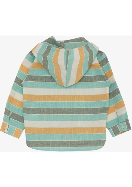 Erkek Çocuk Gömlek Kapüşonlu Cep Kısmı Fermuarlı 1.5-5 Yaş, Su Yeşili fiyatları