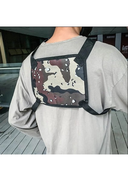 Graffiti Renkli Çanta Hip Hop Yelek Sırt Çantası Erkekler Spor Taktik Paket Naylon Unisex Sokak Yürüyüşü Çantası Erkek Kemer Bel Çantası Moda Göğüs Çantaları (Yurt Dışından) fırsatları