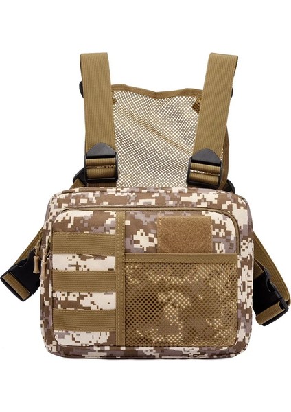 Haki Taktik Outdoorsports Erkek Yelek Göğüs Çantası Trend Oxford Kumaş Çok Fonksiyonlu Sırt Çantası (Yurt Dışından) fırsatları