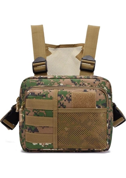 Haki Taktik Outdoorsports Erkek Yelek Göğüs Çantası Trend Oxford Kumaş Çok Fonksiyonlu Sırt Çantası (Yurt Dışından) indirimleri