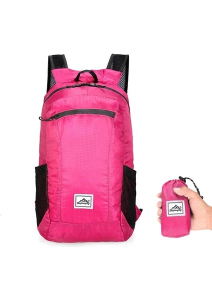 Gül Açık Spor Çantası Taktik Sırt Çantası Erkekler Kadınlar Için Hafif Katlanabilir Seyahat Sırt Çantası Okul Sırt Çantası Erkek Kız (Yurt Dışından)