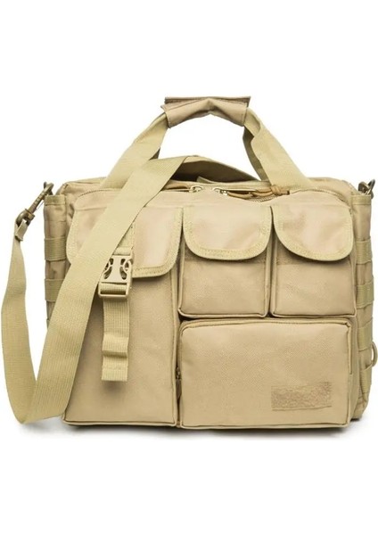 Siyah 34CMX15CMX24CM Crossbody Kemer Kemer Omuz Çantası Kamp Doğa Sporları Çantası Askeri Laptop Çantası Taktik Bilgisayar Sırt Çantası Çanta (Yurt Dışından) fiyatları