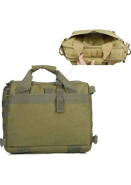 Siyah 34CMX15CMX24CM Crossbody Kemer Kemer Omuz Çantası Kamp Doğa Sporları Çantası Askeri Laptop Çantası Taktik Bilgisayar Sırt Çantası Çanta (Yurt Dışından) indirimleri