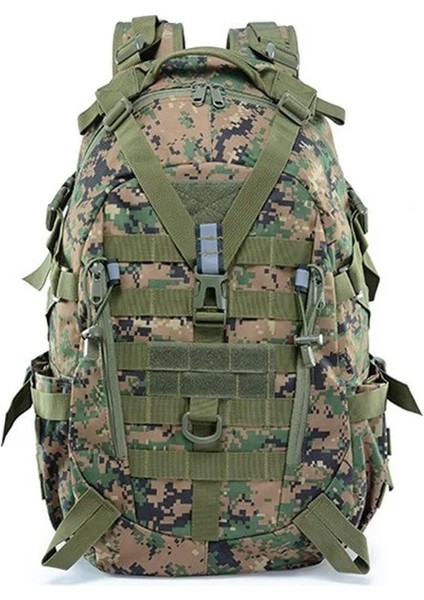 Jungle Digital 40 Litre Askeri Taktik Sırt Çantası Erkekler Açık Spor Seyahat Sırt Çantası Ordu Molle Avcılık Yürüyüş Sırt Çantası Reflektör Duffle Çanta (Yurt Dışından)