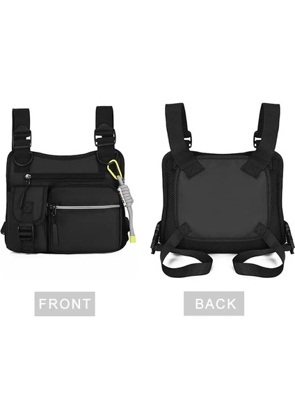 Mavi Moda Askeri Taktik Göğüs Çantası Erkekler's Streetweed Yelek Paketi Genç Erkek Serin Sling Flap Çok Cep Omuz Sırt Çantası XA354C (Yurt Dışından) modelleri