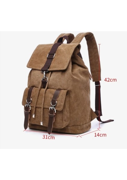 Style2 Iki Kadın Sırt Çantası Sırt Çantası Okul Gençler Için Tuval Kadın Seyahat Sırt Çantası Açık Sırt Çantaları Taktik Kamp Yürüyüş Sırt Çantası (Yurt Dışından) indirimleri