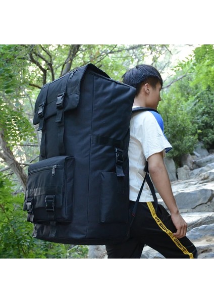 E 110L Erkekler Yürüyüş Çantası Kamp Sırt Çantası Büyük Ordu Açık Tırmanma Trekking Seyahat Sırt Çantası Taktik Çanta Bagaj Çantası (Yurt Dışından)