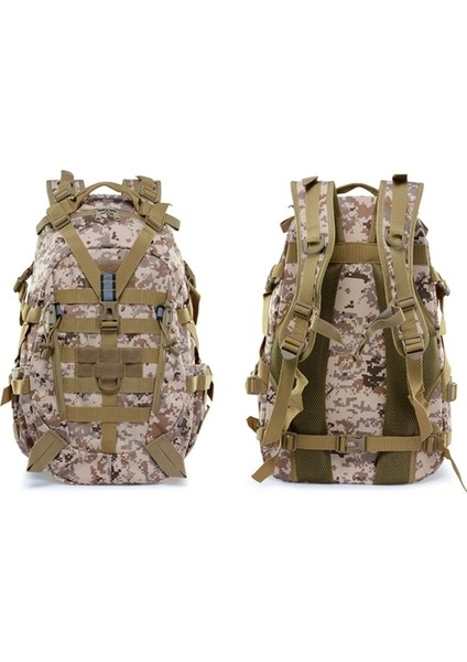 Smsm Kapasiteli Sırt Çantası Su Geçirmez 900D Oxford Askeri Taktikler Molle Ordu Çantası Erkekler Sırt Çantası Sırt Çantası Yürüyüş Seyahat Sırt Çantaları 25L (Yurt Dışından)