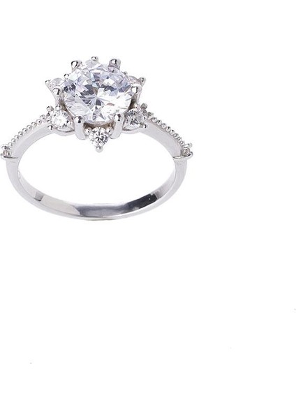 7 mm Zirkon Taşlı Lotus-Çiçek Model 925 Ayar Gümüş Üçlü Kadın Takı Seti indirimleri